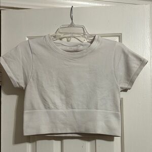 AERIE OFFLINE cropped white t-shirt